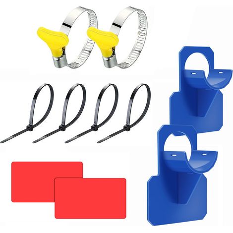 SHINING HOUSE Soportes de plástico para mangueras de piscina, 2 piezas, para evitar que la manguera se caiga, herramientas y accesorios de jardinería, para mangueras de piscina de diámetro inferior a  (1/5)