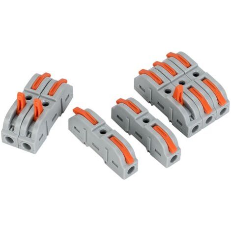 36Pièces Connecteurs Electriques Rapide avec Levier, Bornes de Connexion,1-Fil 2-Entrées et Peut être Librement Combiné,electrique PA/PC Ignifuge (1/5)
