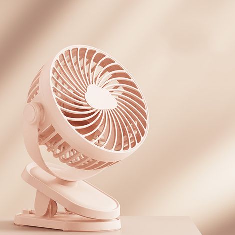 Ventilateur USB - Mini Ventilateur Portable Avec Pince - 3 Vitesses Réglables - Rotation 360° Verticale Et Horizontale - Autonomie Jusqu'à 96 H - Pour Bureau Bureau Domicile Chambre Étudiante Biblioth (1/5)