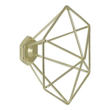 Perchero de alambre de metal dorado EVOLUDIS