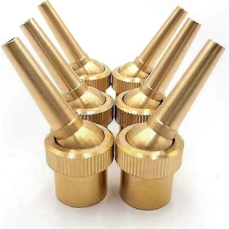 Buse en laiton 1/2" DN15, adaptée aux fontaines de jardin et aux arroseurs paysagers, réglable, paquet de 6. (1/5)