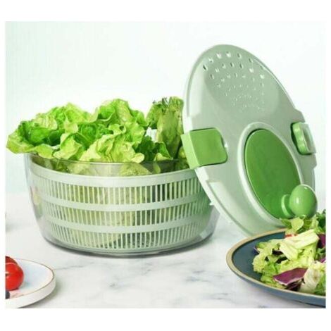 Essoreuse à Salade Grande Essoreuse à Salade Séchoir à Légumes, 4L PP Essoreuse à Salade Multifonction Égouttoir à Salade Bol pour Cuisine à Domicile Vert (1/4)
