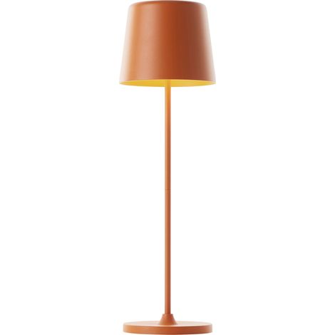 Brilliant LED Tischleuchte Kaami 2W 37 cm Metall orange matt warmweiß