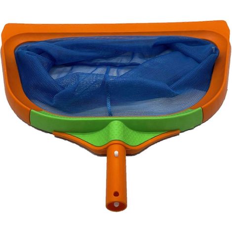 Écumoire de piscine portative avec poignée, adaptée au nettoyage des feuilles en eau profonde, également adaptée aux bassins à poissons, conception de maille multifonctionnelle. (1/5)