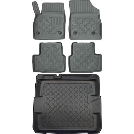 ARISTAR 193433G Kofferraummatte + ARISTAR 603434 Fußmatten – Opel Astra VK Schrägheck ab 11.2015, Fußraum vorne – EINBAU
