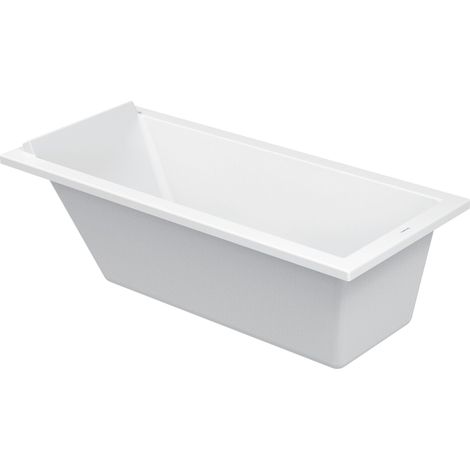 Duravit Starck Baignoire rectangulaire 1 dossier 1600x700 mm - Acrylique blanc (1/6)