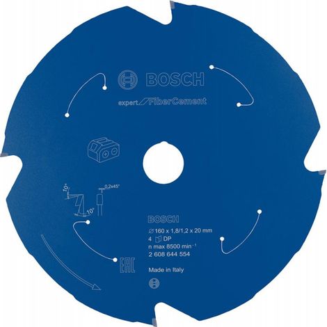 Bosch for Fibre Cement Circular Saw Blade 160x1.8/1.2x20 T4 2608644554