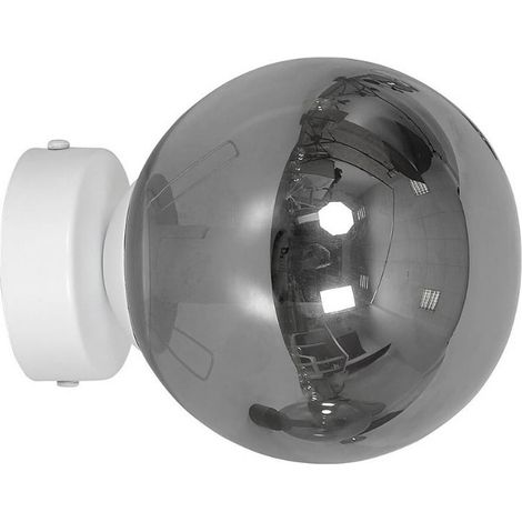 Applique Emibig Rossi vetro bianco fumo E14 1 luce IP20 (1/5)