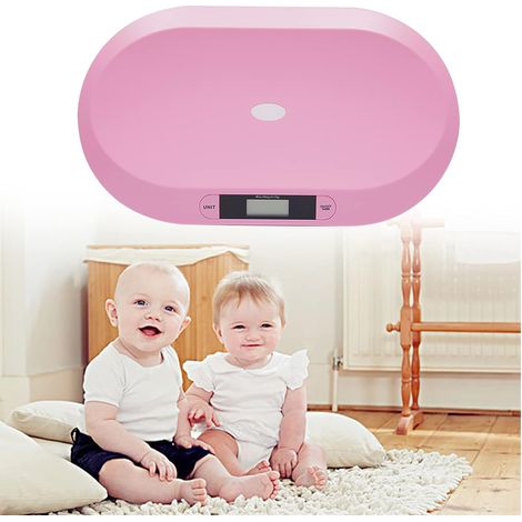 Pèse-bébé électronique, 20 kg/44 lbs, avec écran LCD, petite balance pour bébé, avec serviette et souverain