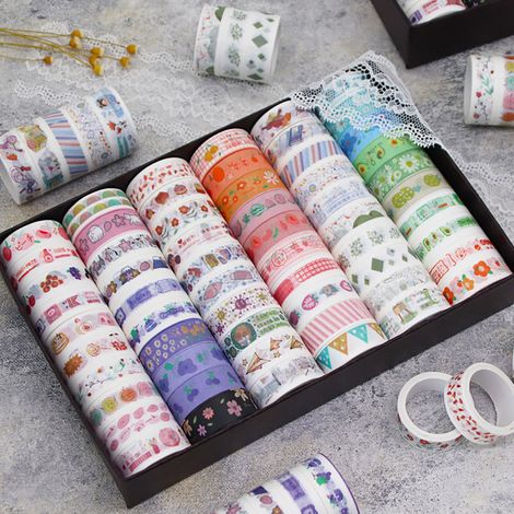 Ruban adhésif décoratif à motifs de fruits, papier autocollant doré, pour loisirs créatifs, scrapbooking, emballage cadeau DIY (1/5)