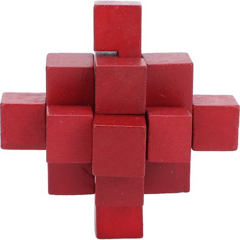 Entraînement cérébral casse-tête en bois intelligent, puzzle verrou éducatif jouet de réflexion (1/5)