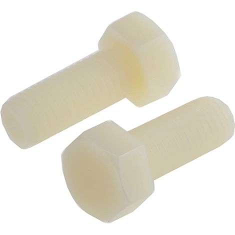 Vis à tête hexagonale Nylon, M12 x 30mm ( Prix pour Sachet de 25 )