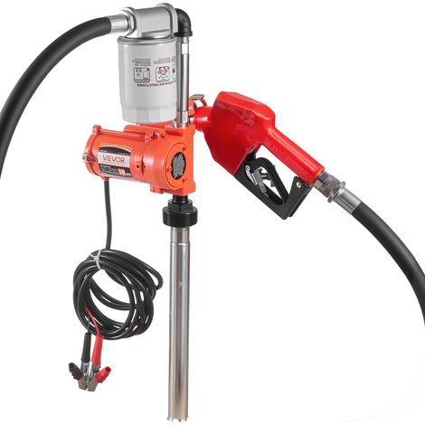 Pompe de Transfert de Carburant 12V DC 40 L/min, Kit Portable avec Buse Auto-Arrêt, Tuyau de Décharge, Protection Contre (1/5)