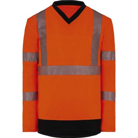 Maglietta Hv Helium a maniche lunghe arancione T.2xl
