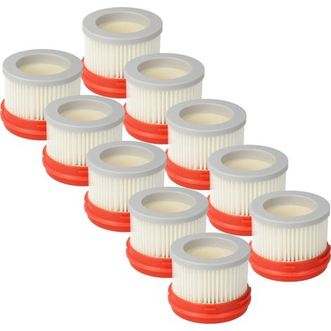 vhbw Set de 10x filtres d'aspirateur compatible avec Dreame V11 SE aspirateur à batterie - Filtre principal avec mousse intérieure
