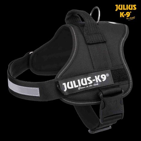 Harnais k9®power M/0: 58-76 cm/40 mm, noir (1/3)