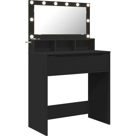 Maison Exclusive - Tavoli da Trucco per Camera da Letto Nero 80 x 39,6 x 135 cm
