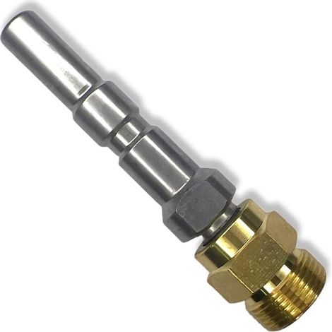 Adaptateur Haute Pression Universel - Lot de 10 Pièces - Laiton Chromé - Compatibilité Multi-Marques - Jardin et Terrasse - Filetages M22 et Baïonnette - Modèle Classique (1/2)