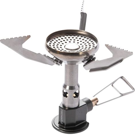 Polaris Mini Réchaud à Gaz de Camping Portable, Poêle de Camping Pliable Ultra-Léger en Alliage Pour Randonnée Pique-Nique avec Régulator de Pression (1/5)