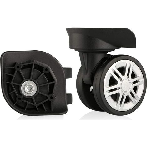 2 roulettes doubles à roulement à rouleaux est conçu pour offrir une solution de réparation pratique pour les trolleys et les valises. (1/5)