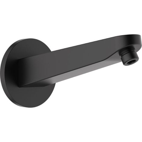 Brazo de ducha mural de 20,2 cm para ducha fija, conexión universal, negro mate (SATBSRKMC)