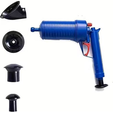 KLVGTIFS PU - Kit de débouchage pour toilettes - 4 ventouses - Pour déboucher les lavabos, les baignoires, les toilettes et les siphons de sol (1/5)