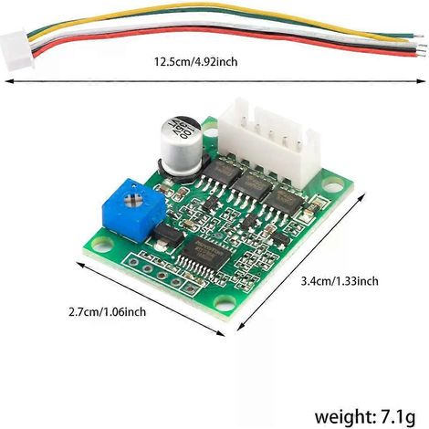 DC6-20V 60W Motorantriebssteuerung BLDC Dreiphasen-DC-Bürstenlos-Hall-Motortreiber Motorplatine unterstützt SPS 0-5V (1/4)
