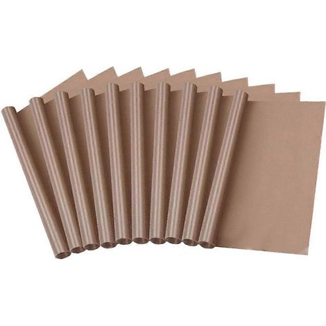 Großformatige 16 x 24 Zoll Teflonfolien für Transferpressen, antihaftbeschichtet und wiederverwendbare PTFE-Papierrolle (10 Blatt) (1/5)