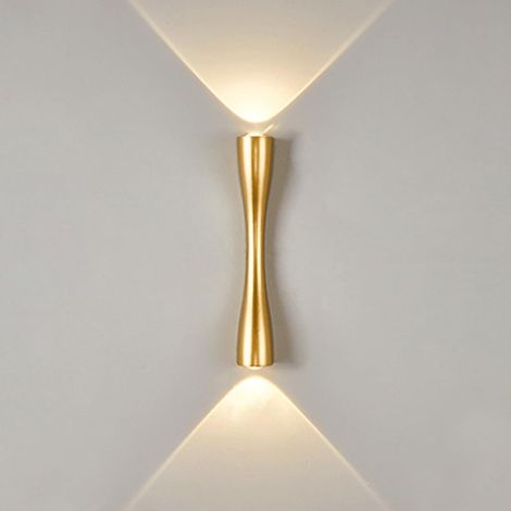 Lumière murale extérieure lumières murales dorées lumières murales intérieures modernes lumières murales LED lumières, (24CM (1/5)