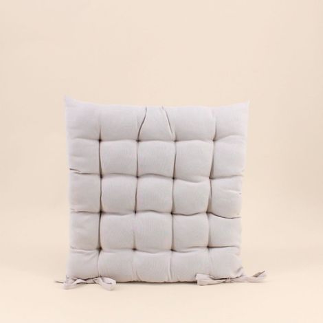 Galette de chaise beige 40x40cm