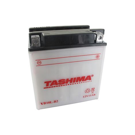 Batterie Bleisäure Tashima Verstärkt 12V, 11Ah. L: 135, B: 90, H: 145mm, + rechts Für Scooter, Motorräder. (Geliefert mit getrenntem Säurebehälter).