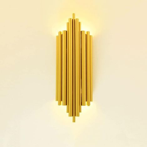 Lampe Murale en Fer plaqué Or, Plusieurs Lampes d'appliques de Corps de la lumière, luminaires G9, Lampes de Luxe de Luxe américaines pour la tête de lit de la Chambre, Salon, Couloir (1/5)