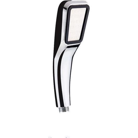 (A) Buse de douche carrée en ABS, accessoires de salle de bain, pommeau de douche 300 trous, jet pluie haute pression, économie d'eau, finition chromée (1/5)