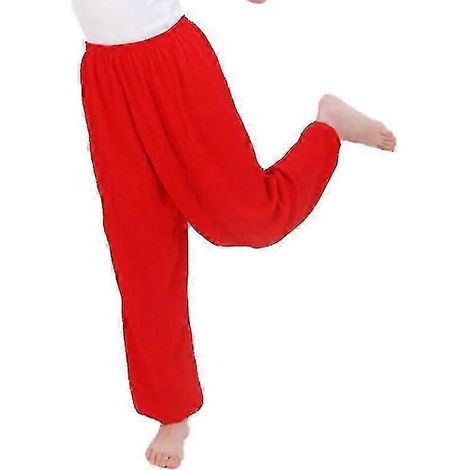 Locker sitzende, schlichte lange Kinderhosen im Bloomer-Stil, ideal für Yoga und Tanz, im Aladdin-Stil (1/3)