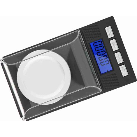 Mini balance de poche portable haute précision 0,001 g pour bijoux avec affichage numérique LED (10 g) (1/5)
