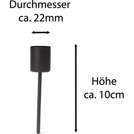 4x Novaliv Standkerzenhalter Stabkerzenhalter (1/4)