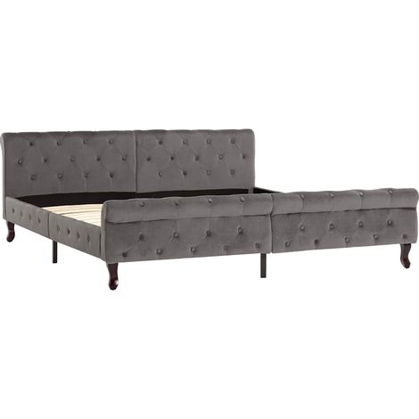 Maison Exclusive - Giroletto Grigio in Velluto 180x200 cm (1/5)