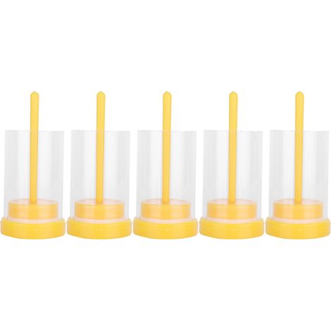 Queen Bee Marking Cage, Outil D'apiculture Facile Tuyau d'étiquetage Pratique Équipement apicole 5 Pièces pour Apiculture pour Apiculteur (1/5)