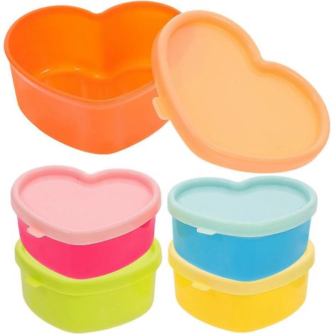 Lot de 5 mini boîtes à sauce, boîtes de rangement pour sauce, boîtes à ketchup, mini boîtes à condiments-7.60X6.00X3.50CM (1/3)
