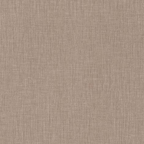 Papiers peints intissés aspect textile | Papier peint intissé marron effet textile | Tapisserie originale idéale pour salle à manger - 10,05 x 0,53 m (1/5)