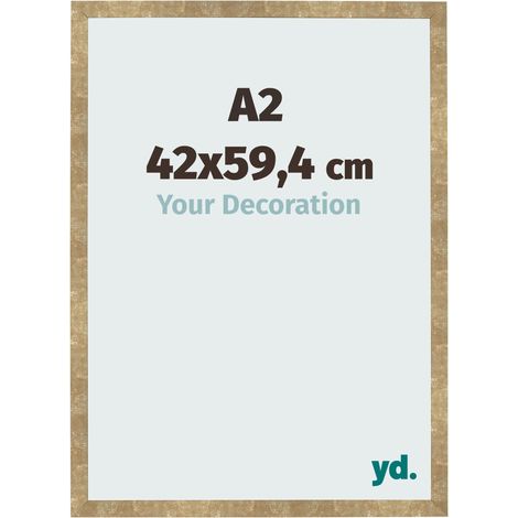 yd. - Cadre photo A2 42x59.4 - Or Antique - MDF - Bologna (1/5)