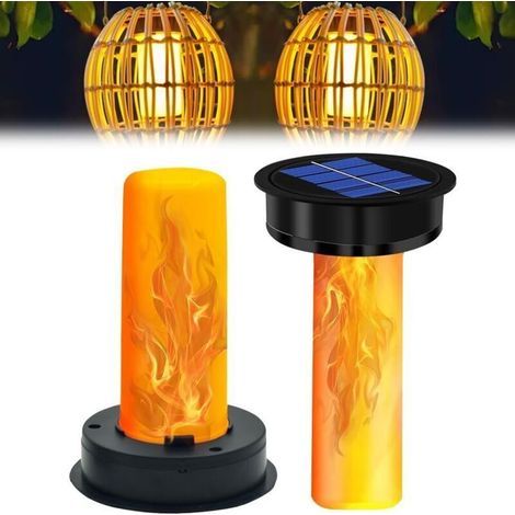 Ampoule Solaire Exterieur, 2PCS Lampe Solaire Exterieur Jardin Rechange, Ampoule Solaire Pour Lanterne, Solaire Lanterne Couvercle de Rechange pour Lanterne de Jardin Suspendue Extérieure (1/4)