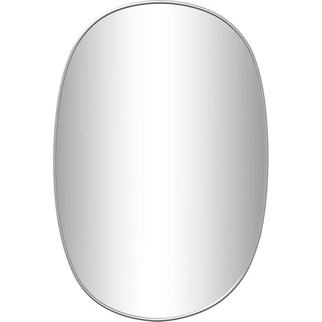 Miroir mural Luxueux, Miroir chambre, Argenté 50x35 cm OIB1126E (1/5)