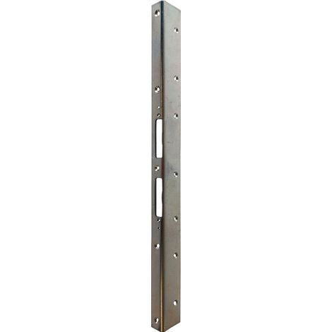 Plaque de verrou porte d'angle de sécurité L.500mm B.25mm S.3mm Acier galvanisé 006/950/878 SCHNEGEL