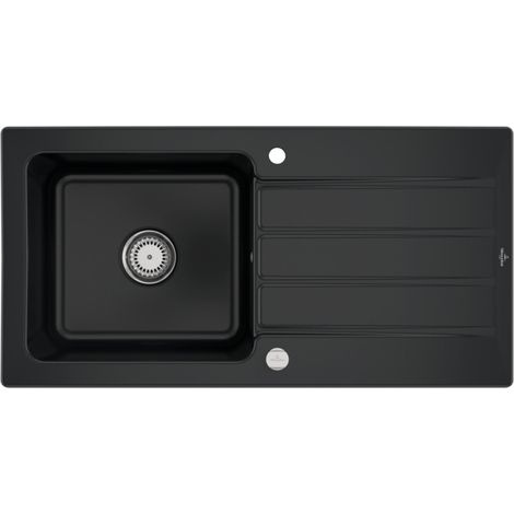 VB Einbauspüle Architectura 60 1000x510mm re-eckig Pure Black cplus (1/2)