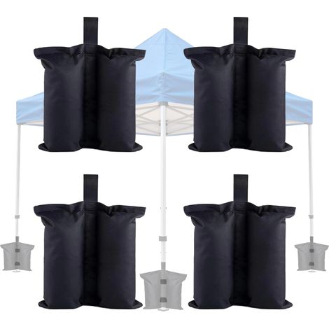 Lot De 4 Sacs De Sable Robustes Ă Double Couture, Lestage Tonnelle, Sac De Lestage Sable, Un Sable Qui Peut Contenir 8kg, Fermeture Ă Scratch, pour Tonnelle, Auvent De Tente, Parasol (1/5)