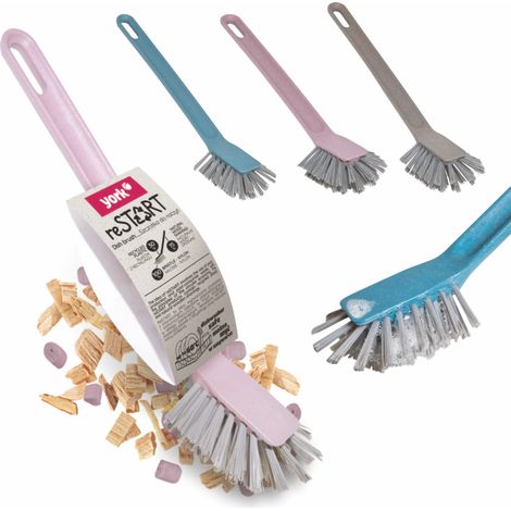Brosse à vaisselle suédoise York reSTART, produit écologique, fabriquée en plastique recyclé (1/5)