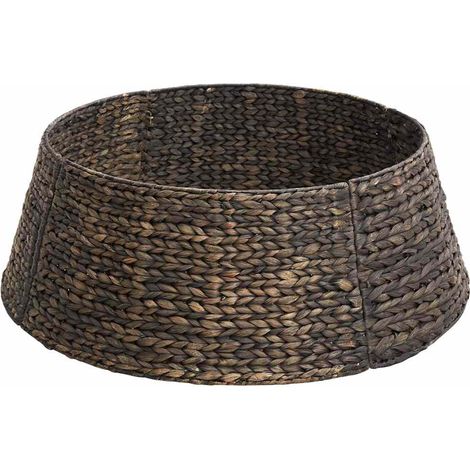 vidaXL Collar para árbol de Navidad Negro 60 x 60 x 22 cm