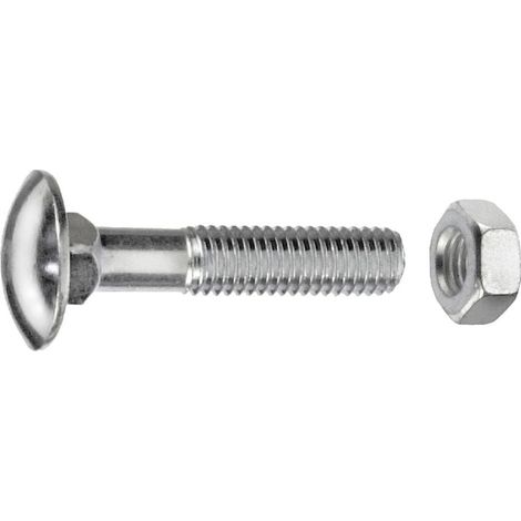 Connex Schlossschrauben M10 x 140 mm - 25 Stück verzinkt Schlossschrauben (1/3)