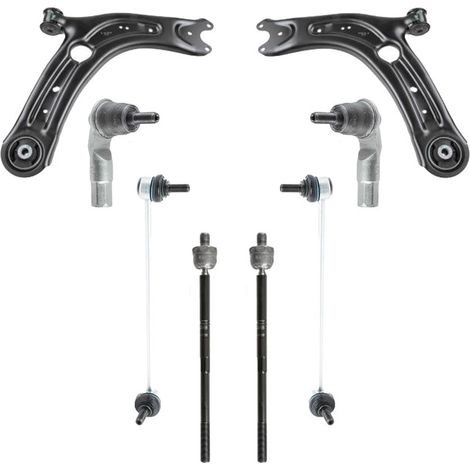 KIT BRACCIO OSCILLANTE 8 PEZZI COMPATIBILE CON VW TIGUAN (CT1) 2.0 TDI / Kit Sospensione Completo OE/OEM / Bracci Oscillanti + Testine Sterzo / Sostituzione Diretta OEM